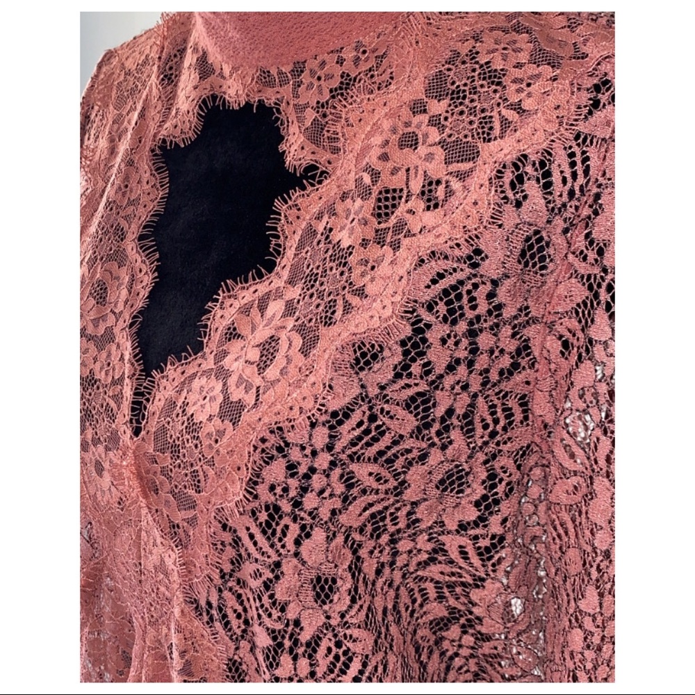 FREE PEOPLE LACE TUNIC MINI DRESS - Picture 4 of 8